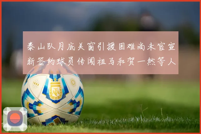 泰山队月底关窗引援困难尚未官宣新签约球员传闻祖马和贺一然等人